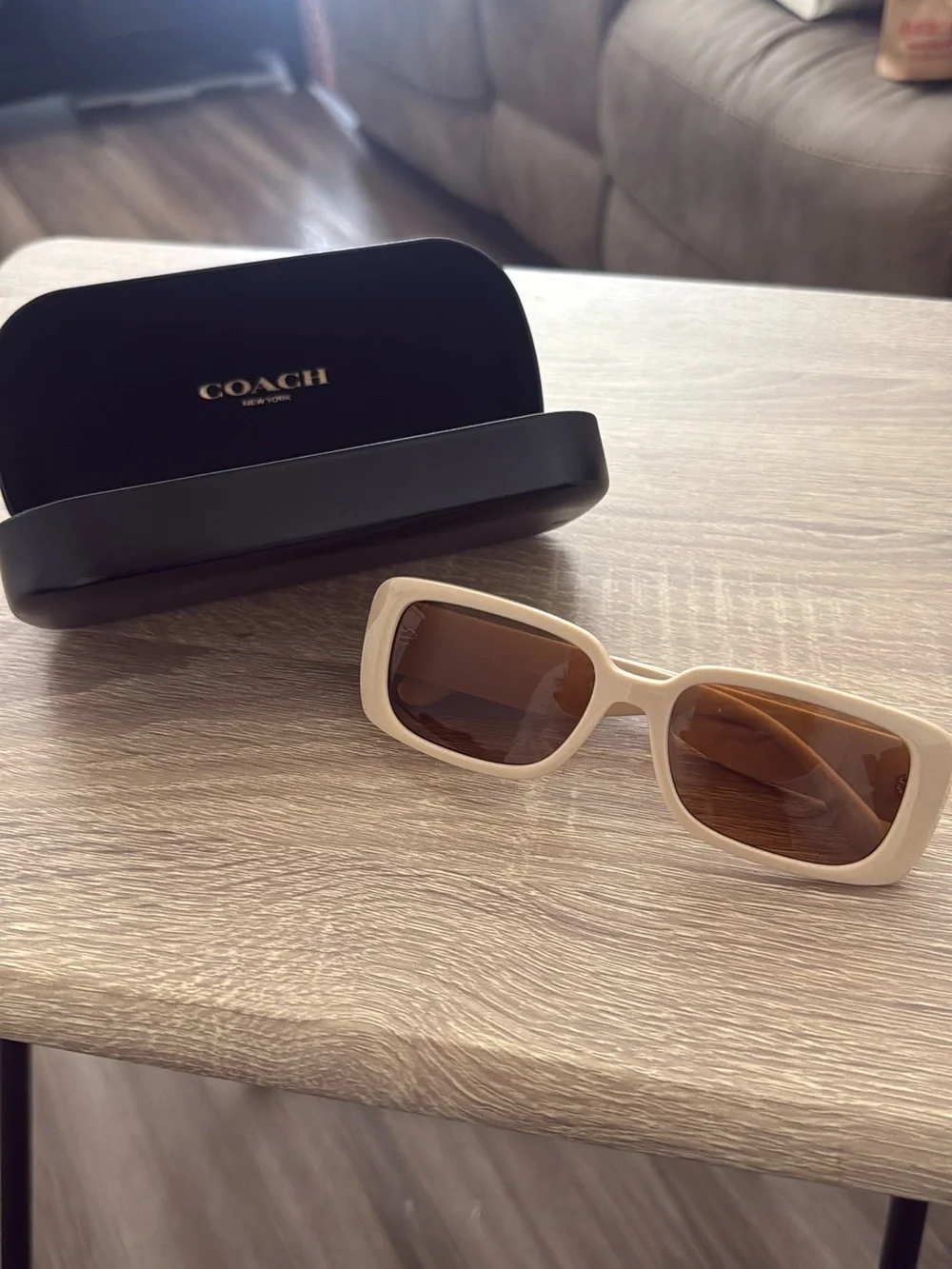 Coach Black Hard Eyewear Case